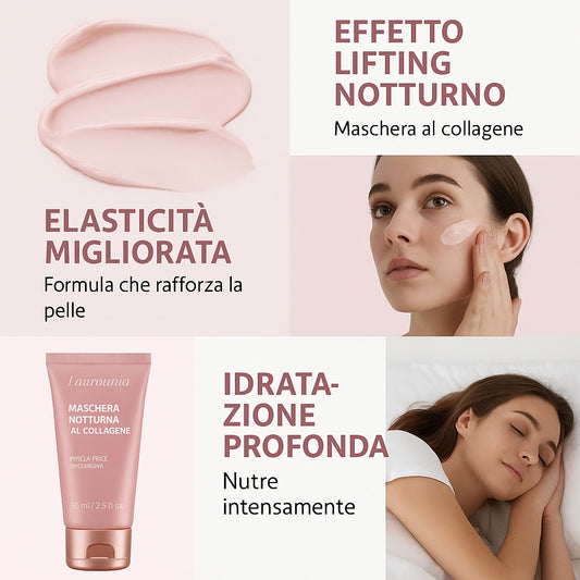 GlowRelief™ Night Collagen Mask – Idratazione Profonda Notturna